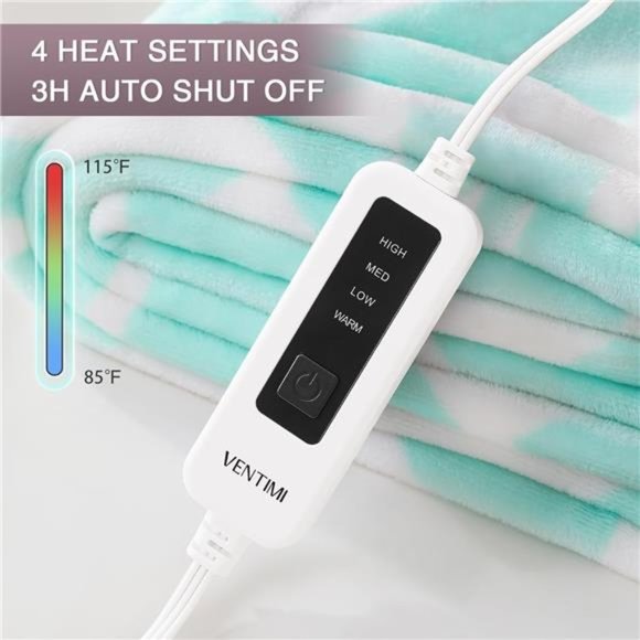 Electric Blanket Heated Throw 50